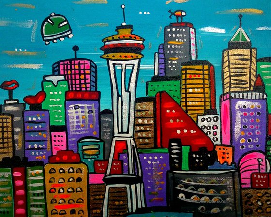 Futuristic City of Seattle