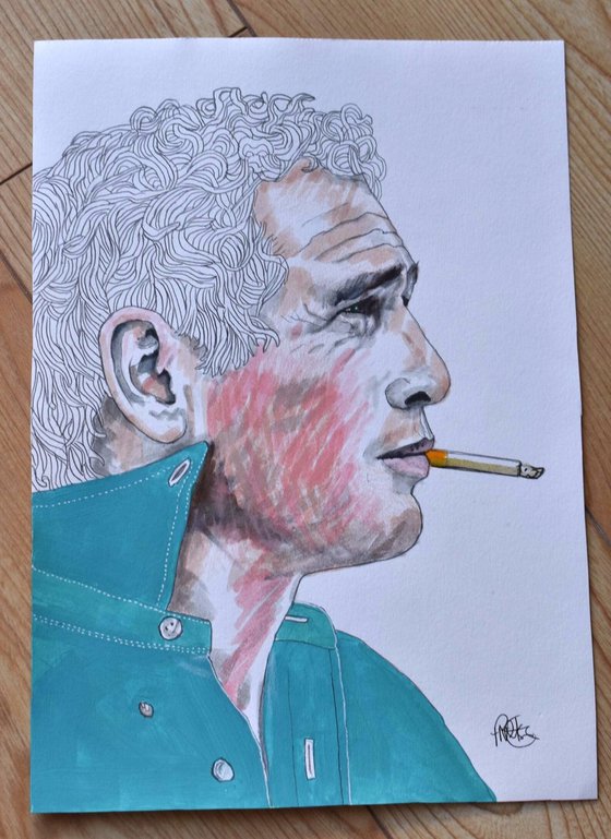 Paul Newman Ink & Pencil