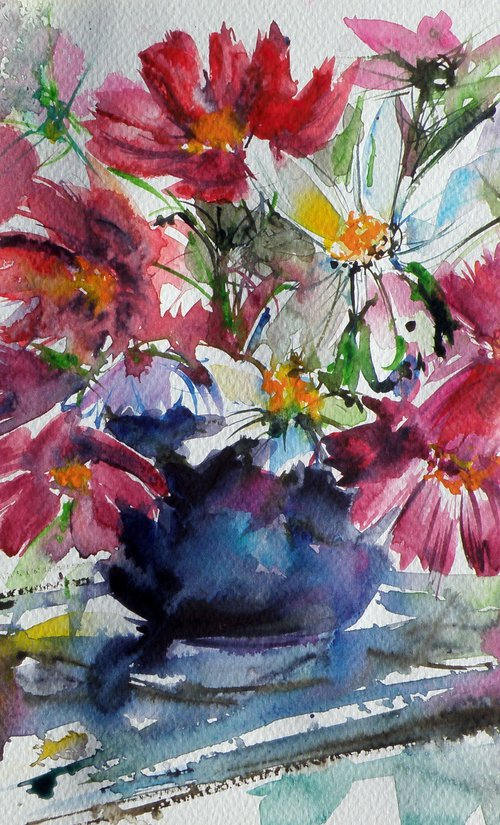 Still life with windflowers II by Kovács Anna Brigitta