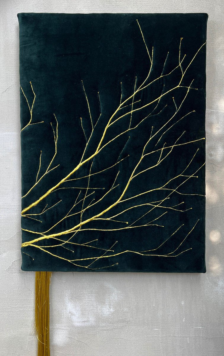 Organic Abstract Painting By Olya Tereschuk, 20 X 28", Deep Into Unknown, Original Artwork