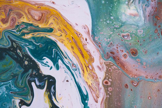 Earth Tone Abstract Painting