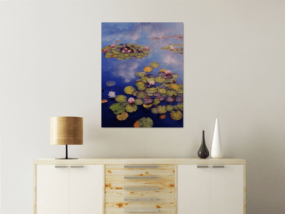 "Lilies on the Pond"