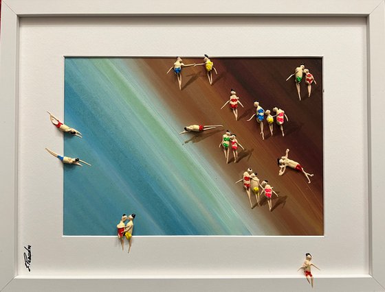 Freedom People Sea ,,On the Beach’‘ Eka Peradze Art