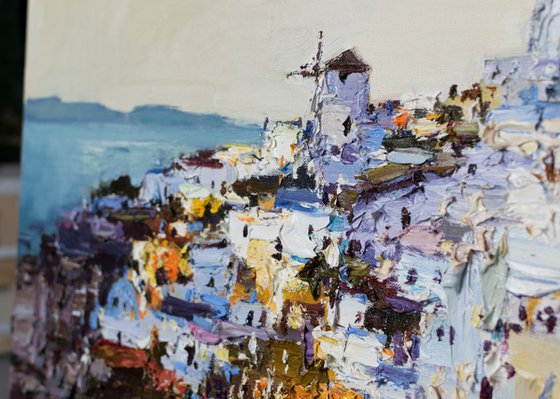 Santorini, Greece - Original landscape painting