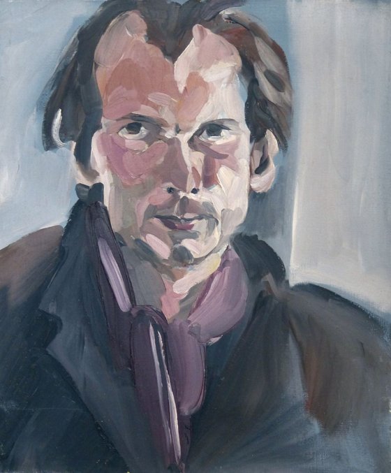 Portrait of Philippe Coupet, oil on canvas 38x46 cm