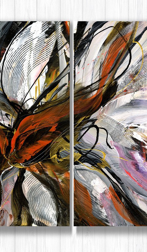 Bohemian Lullaby Diptych by Kathy Morton Stanion