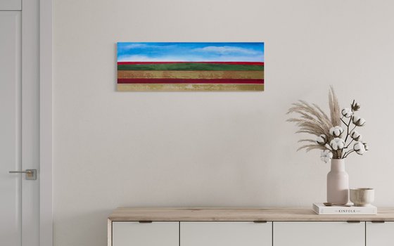 Golden Corn And Red Poppies