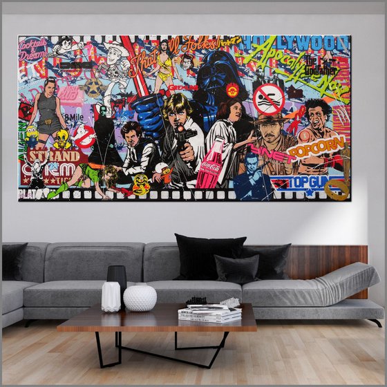 Always Cinematica 240cm x 120cm Star Wars Movies Textured Urban Pop Art