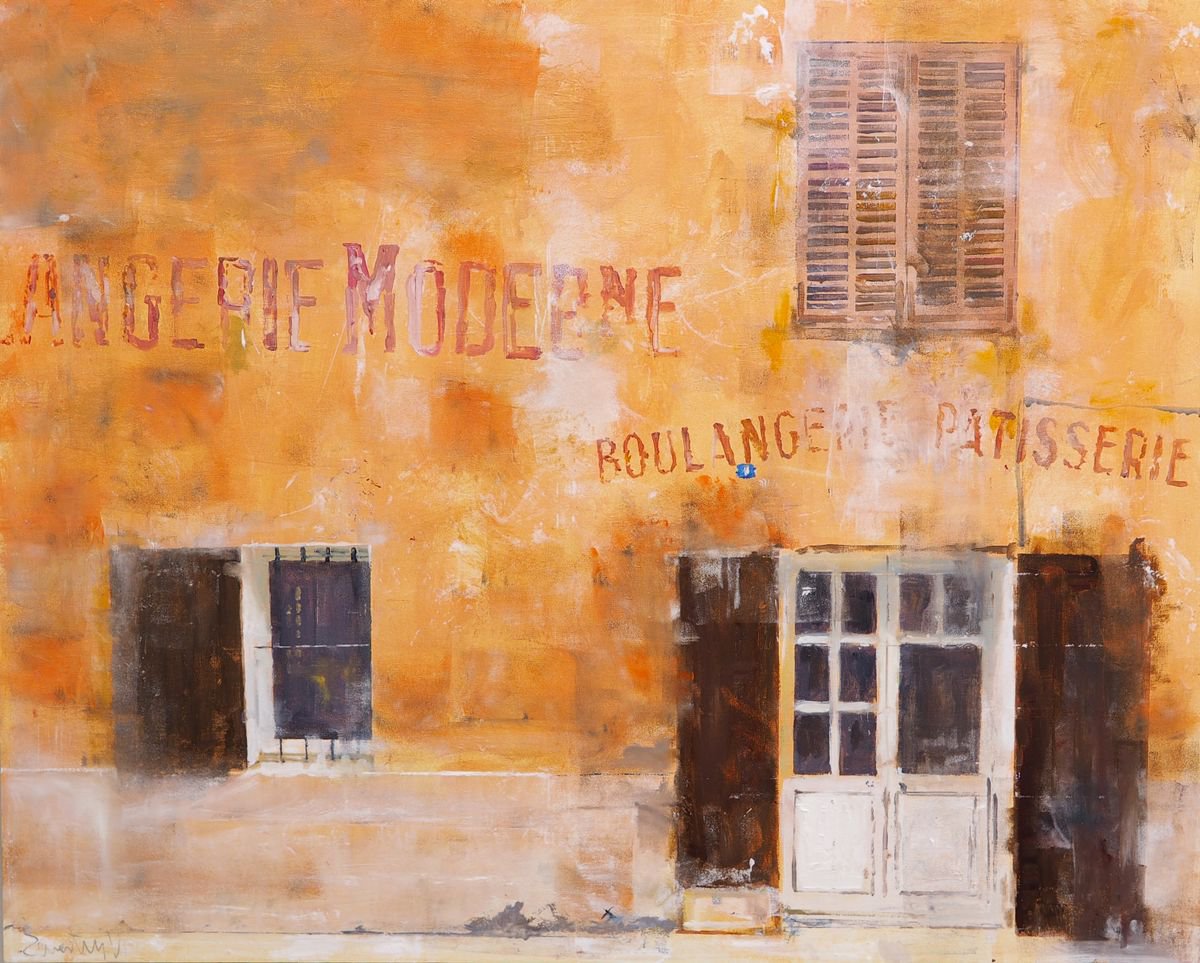 Boulangerie (Framed artwork) by Carlos Marti?n