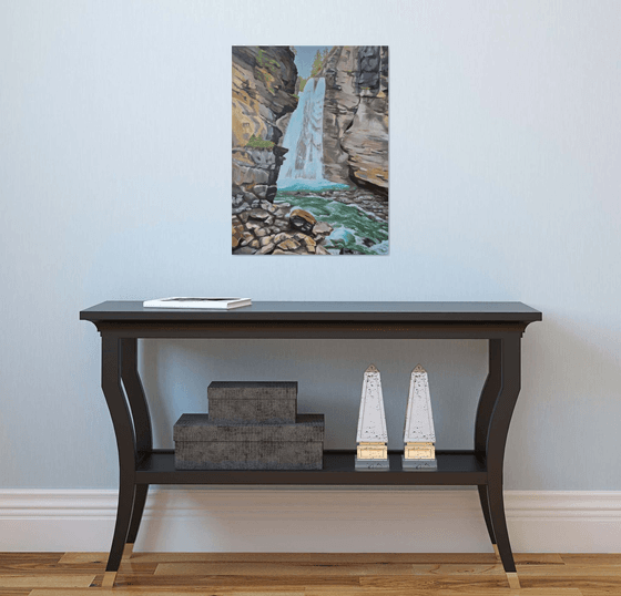 Waterfall in the mountains