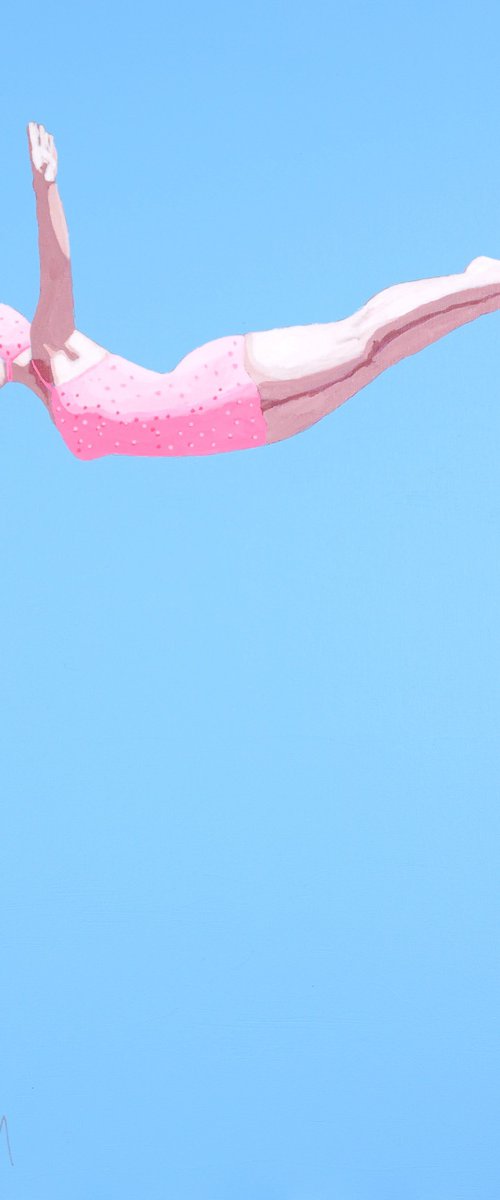 Pink Jump II by Carlos Martín