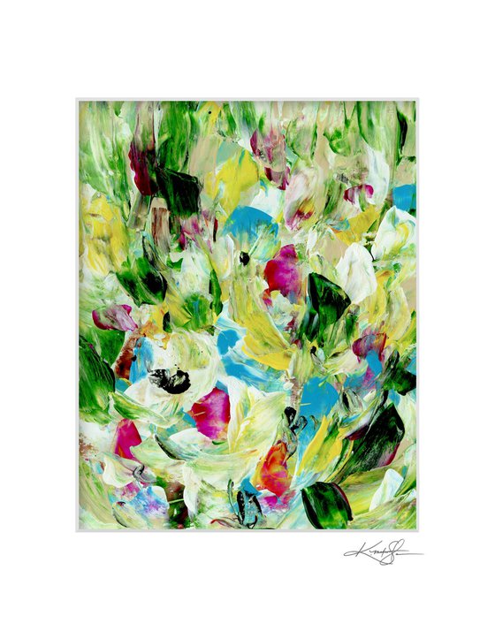 Tranquility Blooms 7 - Flower Painting by Kathy Morton Stanion
