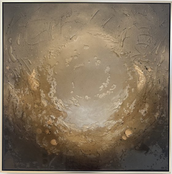 Gold Original Abstract Painting | Warm Earth