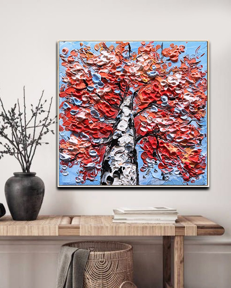  The Red Season By Lana Guise, 9 X 9, Artwork For Sale On Artfinder