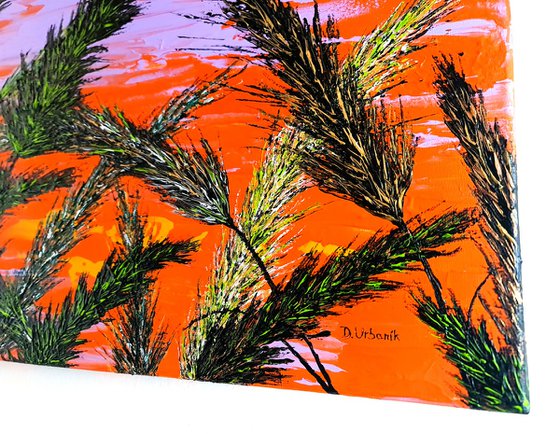 Grass In Purple Color