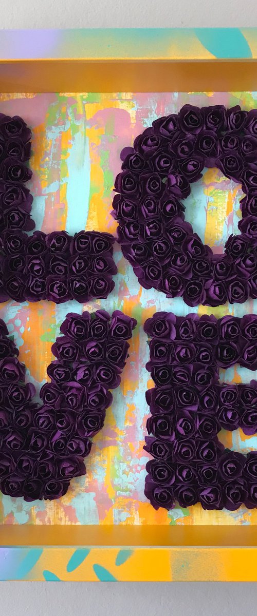 LOVE - Purple by Hernan Reinoso