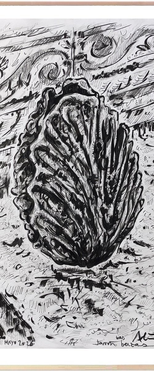Vase in the cabbages by Alejos