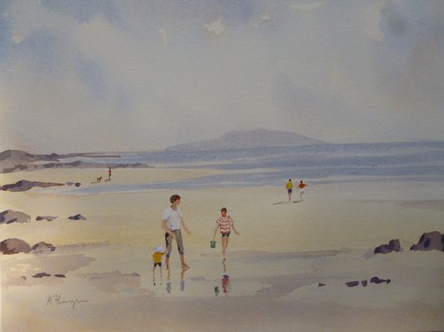 On the Beach at Malahide by Maire Flanagan