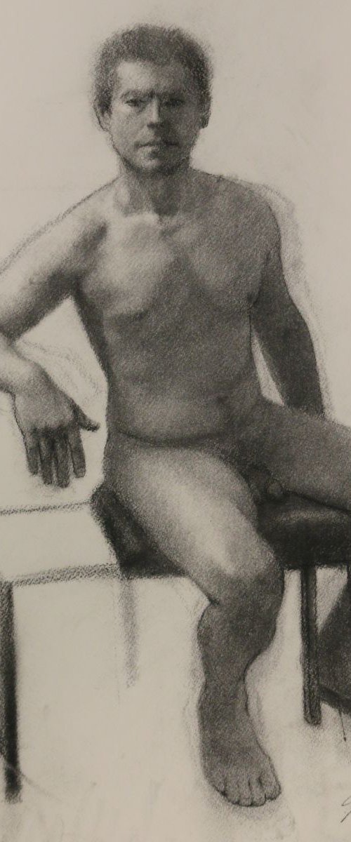 Confident Male Nude by Heather Olsen