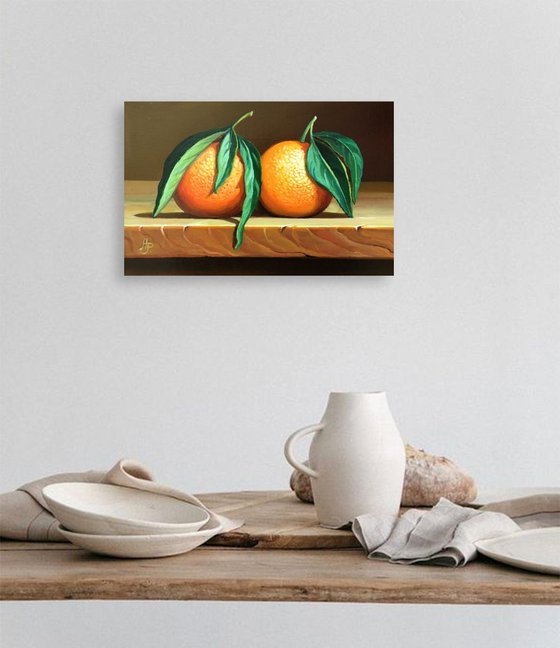 Two clementines