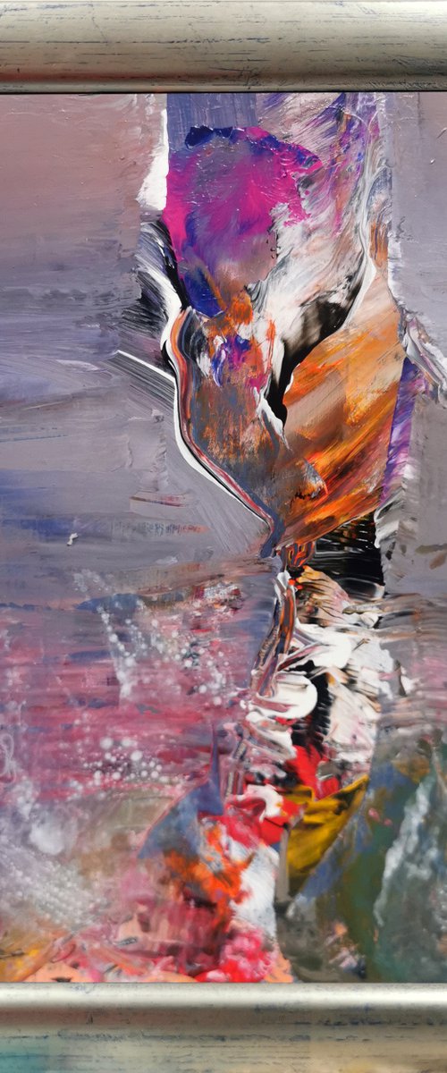 Framed fascinating abstract still life 21.08.2022 on cardboard offer KLOSKA by Kloska Ovidiu