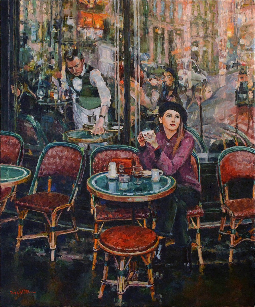 Cafe #20 By Vachagan Manukyan, 20 X 24, Artwork For Sale On Artfinder