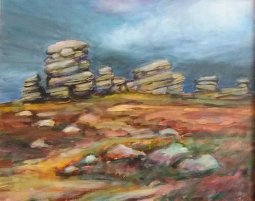 Wheelstones, Derwent Edge, Peak District by Jean  Luce