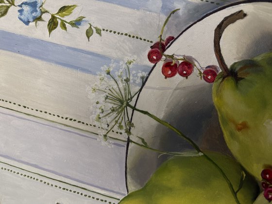 Blue Symphony on the Kitchen Table