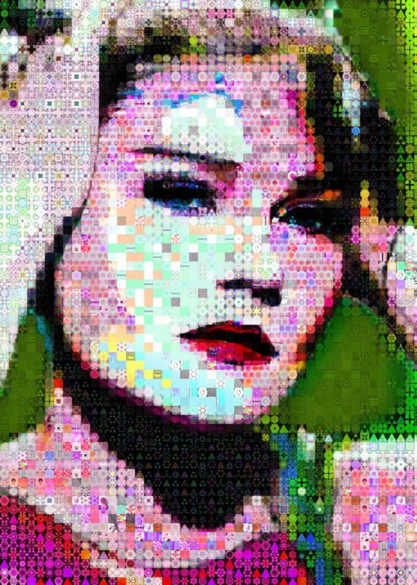 Portrait Painting By John Lijo Bluefish, 60 X 90, Crazy/Beautiful, Original Artwork