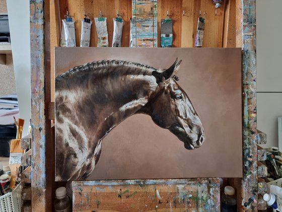 My spirited horse...