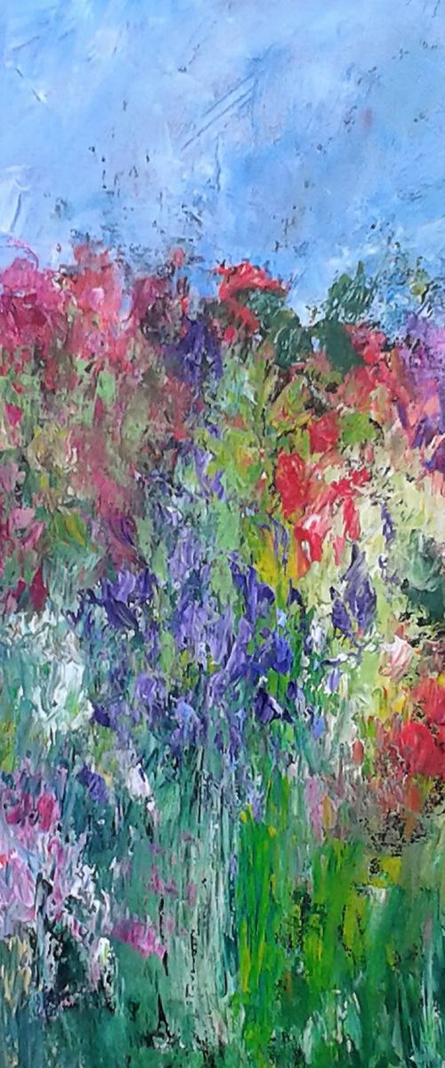 A Summer Cottage Garden by Jan Rippingham