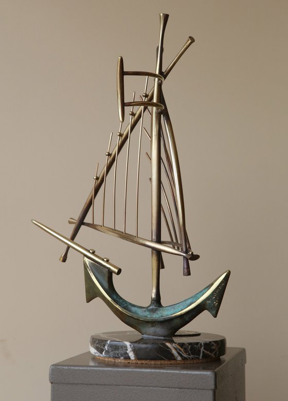Sailboat with anchor