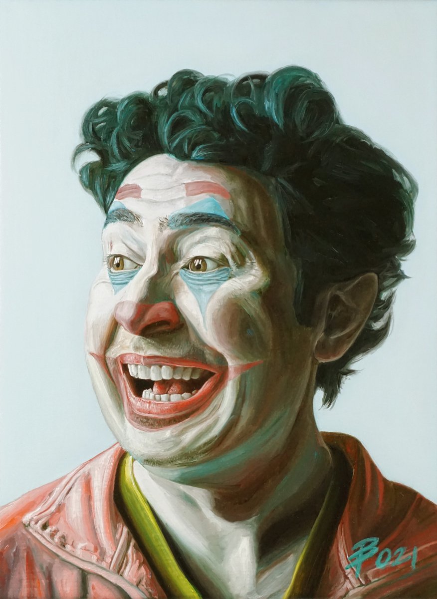 Self portrait as a Joker n.2 by Paolo Borile