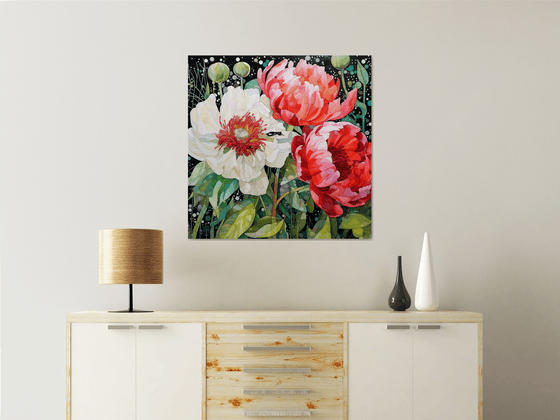 "Meeting of peonies"