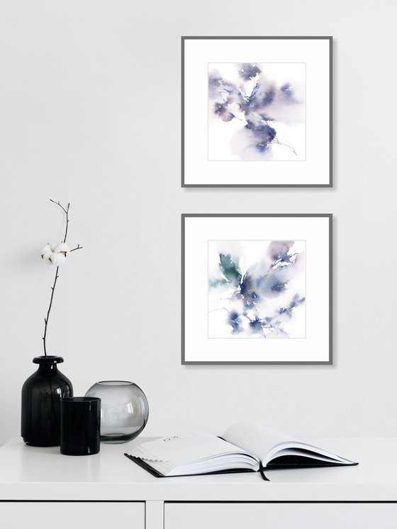 Small floral paintings