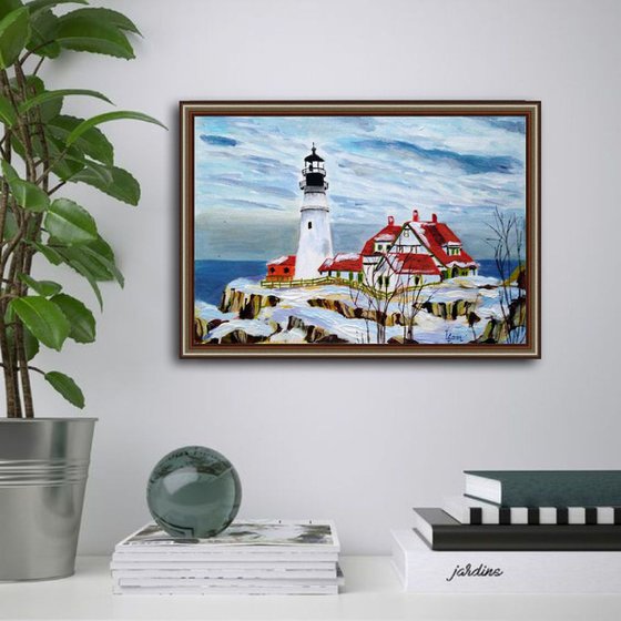 Red Roofs by the Sea