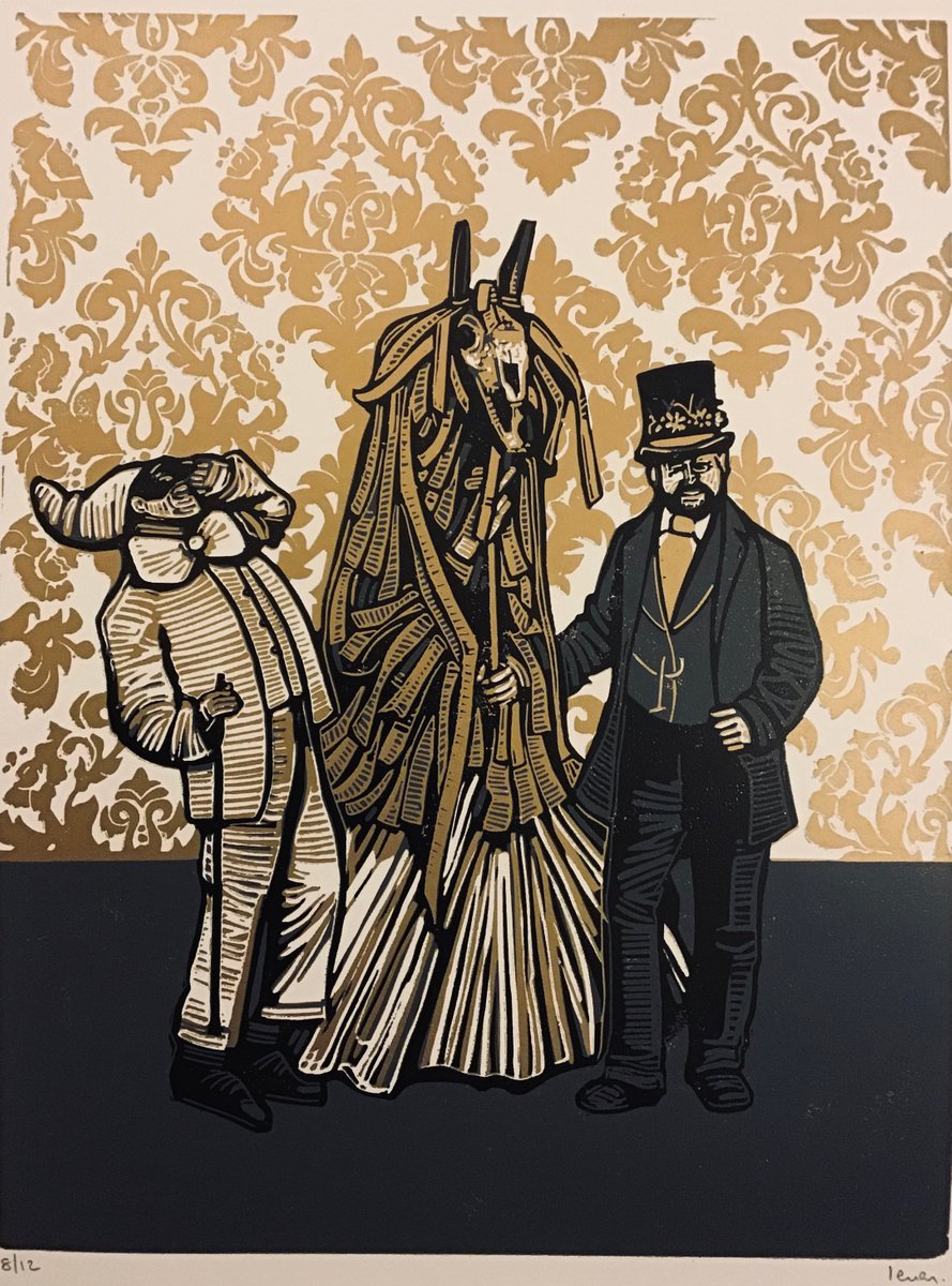 Mari Lwyd, Leader and Punch by Ieuan Edwards