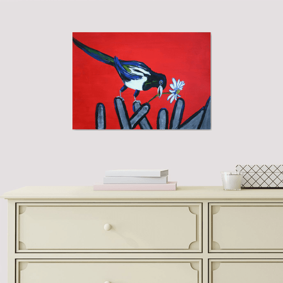 Magpie /  ORIGINAL PAINTING