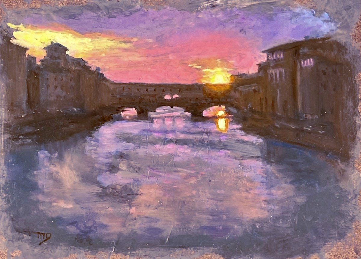 Ponte Vecchio Sunset by Michael Gillespie