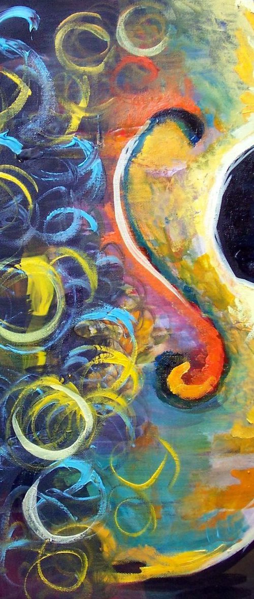 Decorative Violin by Mihaela Ionescu