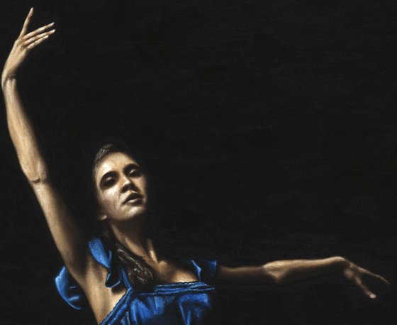 Graceful Dancer in Blue