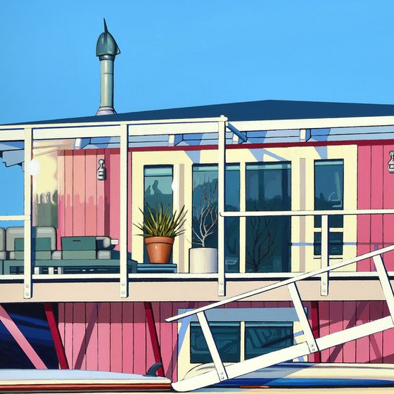 Sausalito Pink Houseboat