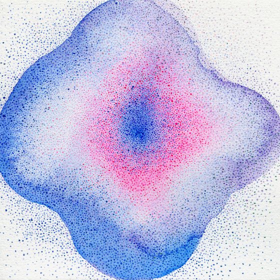 Shiny watercolor flower