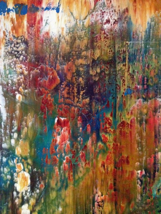 Abstract Painting - Rainbow Rust