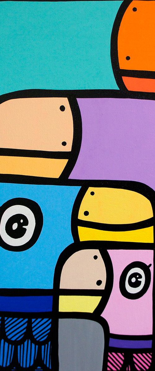 Flock Of Ducks by Kev Munday