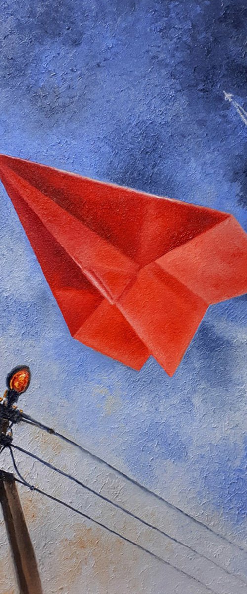 Red plane by Serhii Voichenko