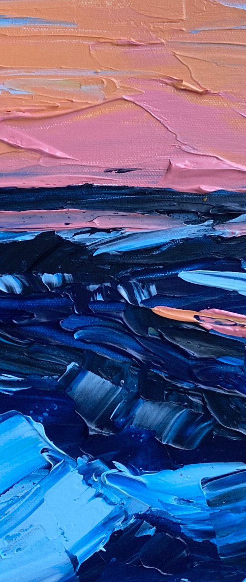 Pink sunset by Guzaliya Xavier