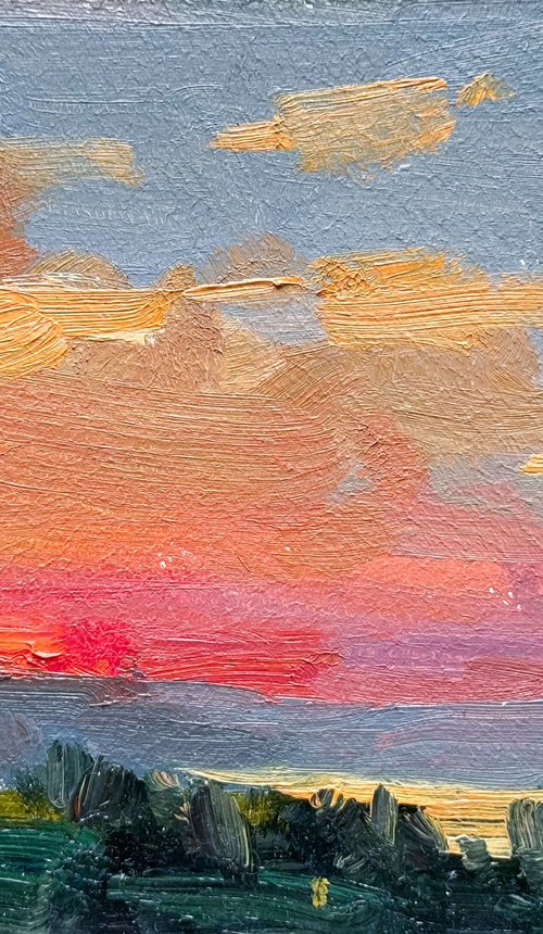 Fiery Sunset by Nataliia Nosyk