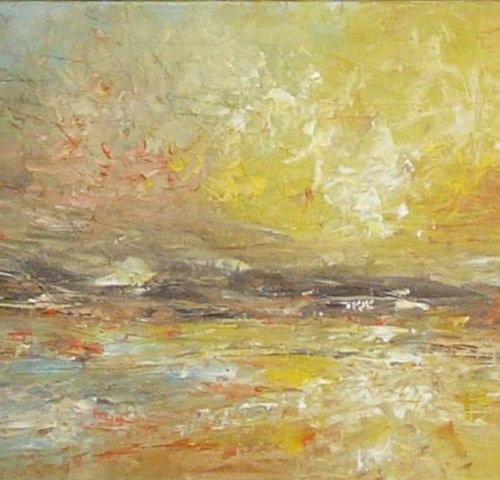Joyful Shore  (Large, Panoramic, 100x40cm) by Kalpana Soanes