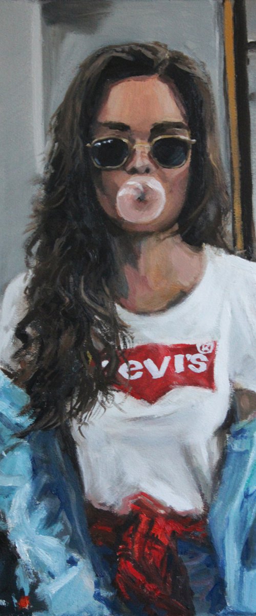 Gum. ORIGINAL OIL PAINTING, GIFT by Linar Ganeev